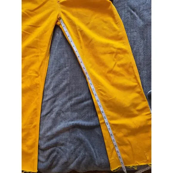 Dickies Bib Overalls Women's Size Small Yellow Denim Carpenter - Picture 5 of 7